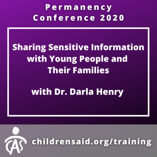 Sharing Sensitive Information with Young People and Their Families