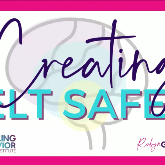 Creating Felt Safety