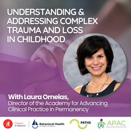 Understanding & Addressing Complex Trauma and Loss In Childhood (Virtual)